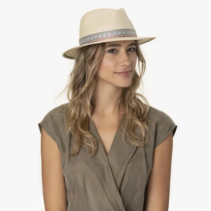 WomenMen Straw Hats Mayser Mathis Colour Band Straw Hat Nature WomenMen Straw Hats Mayser Mathis Colour Band Straw Hat Nature