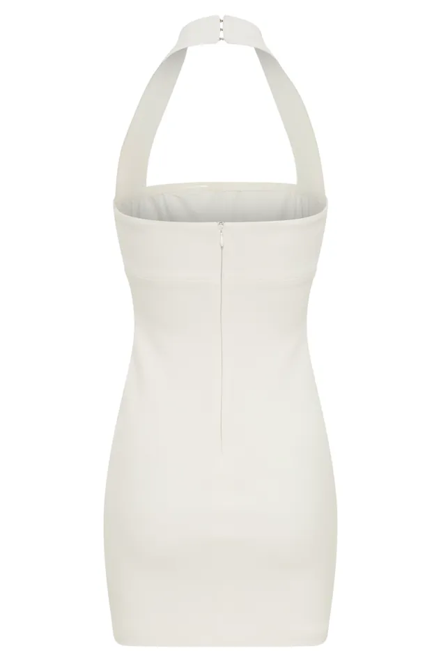Women Meshki Dresses Amelita Suiting Halter Mini Dress 8211 Ivory