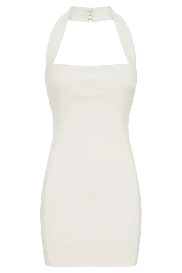 Women Meshki Dresses Amelita Suiting Halter Mini Dress 8211 Ivory