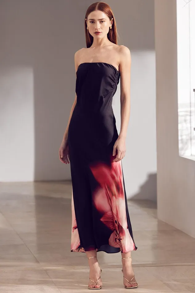 Women MISA Los Angeles Dresses CHERYL DRESS Midnight Orchid