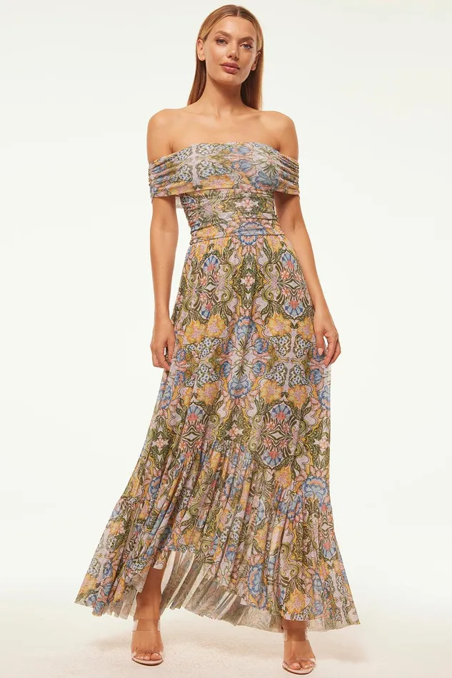 Women MISA Los Angeles Dresses FIORELLA DRESS Dolce Vita Kaleidoscope