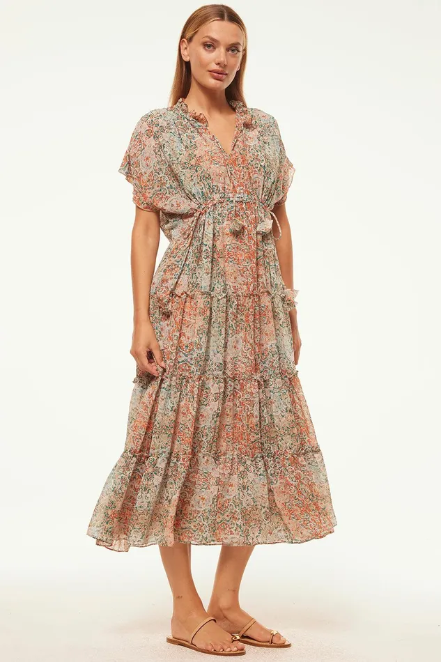 Women MISA Los Angeles Dresses ILYA DRESS Ombre Tapestry