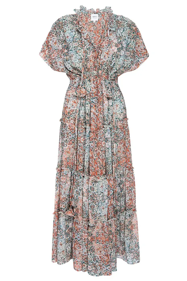 Women MISA Los Angeles Dresses ILYA DRESS Ombre Tapestry