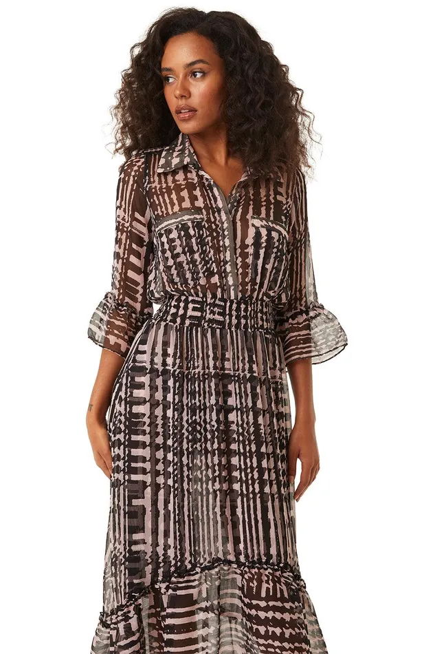 Women MISA Los Angeles Dresses OFELIA DRESS Holiday Abstraction