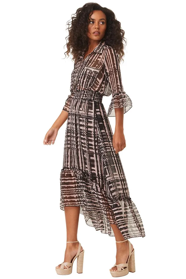 Women MISA Los Angeles Dresses OFELIA DRESS Holiday Abstraction