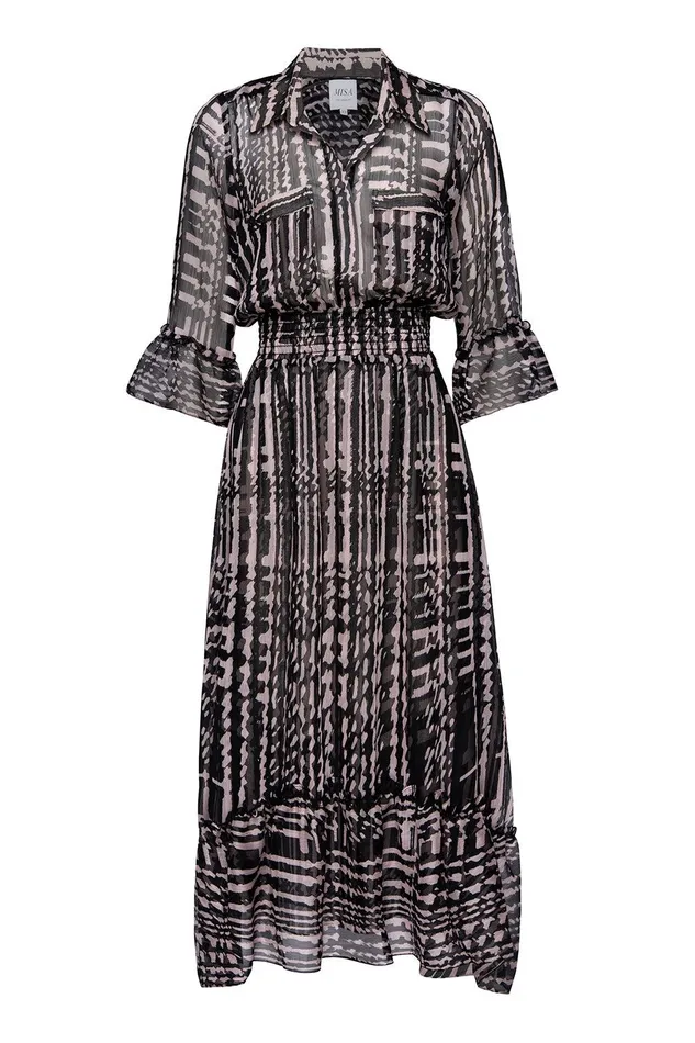 Women MISA Los Angeles Dresses OFELIA DRESS Holiday Abstraction