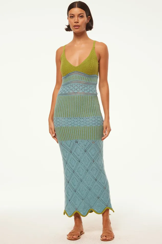 Women MISA Los Angeles Dresses SEZEN DRESS Blue