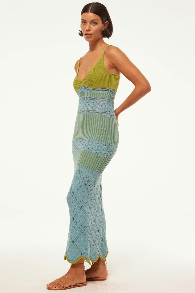 Women MISA Los Angeles Dresses SEZEN DRESS Blue