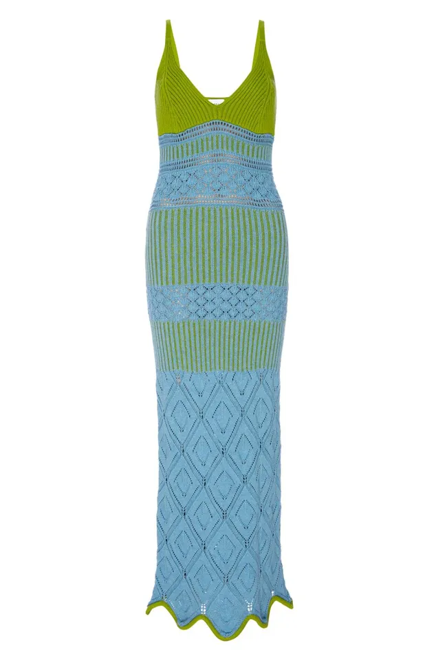 Women MISA Los Angeles Dresses SEZEN DRESS Blue