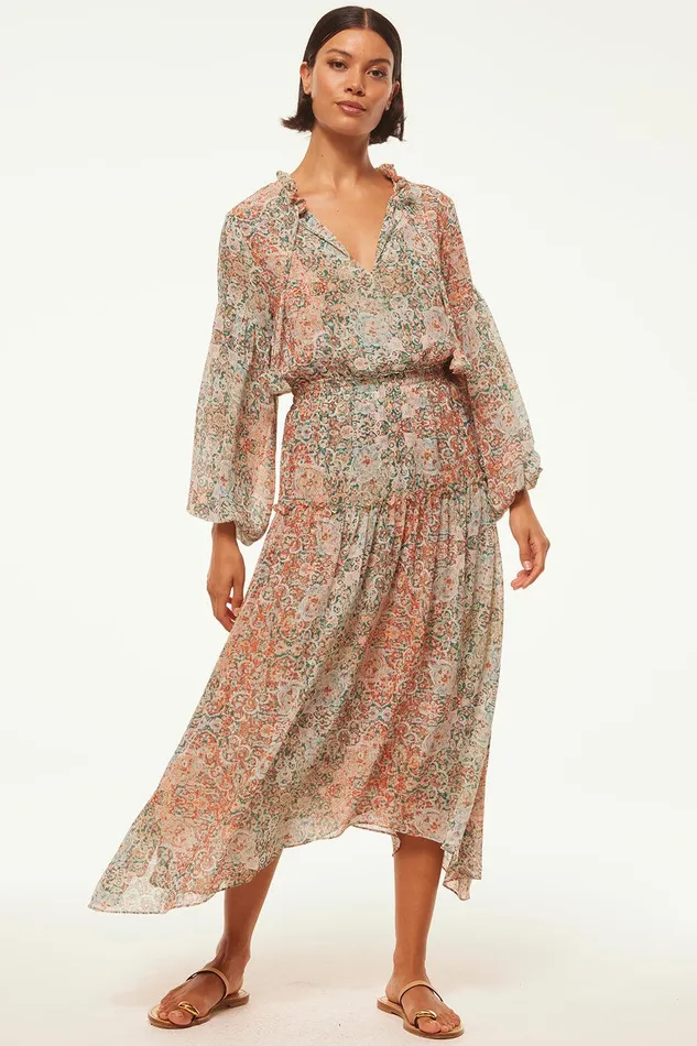 Women MISA Los Angeles Dresses TASIA DRESS Ombre Tapestry