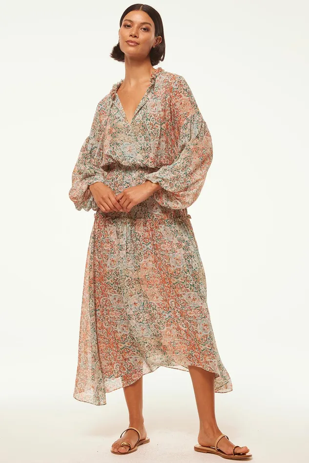Women MISA Los Angeles Dresses TASIA DRESS Ombre Tapestry