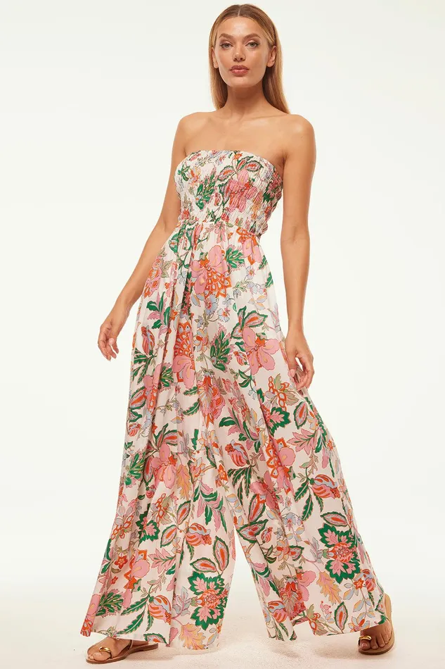 Women MISA Los Angeles Jumpsuits and Rompers ANDREA JUMPSUIT Casablanca Floral