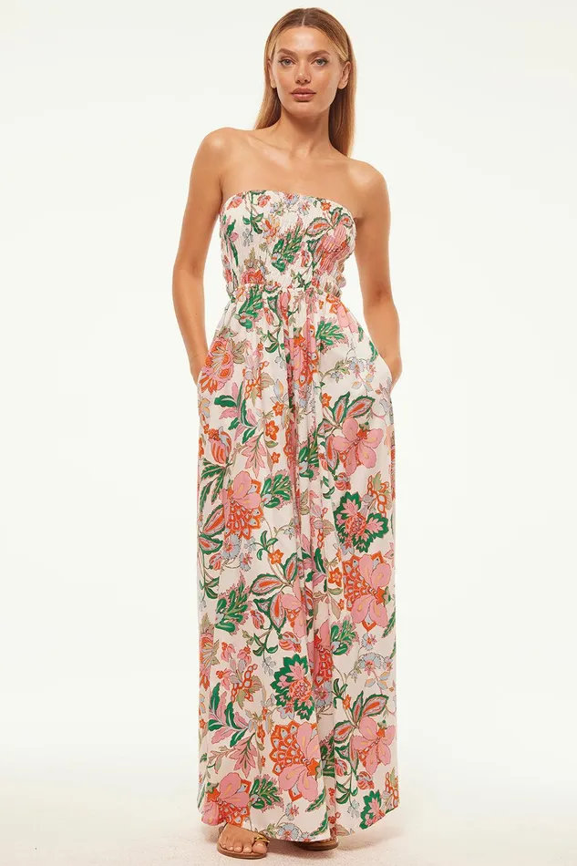 Women MISA Los Angeles Jumpsuits and Rompers ANDREA JUMPSUIT Casablanca Floral