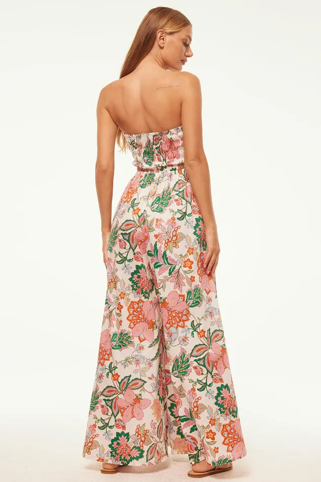 Women MISA Los Angeles Jumpsuits and Rompers ANDREA JUMPSUIT Casablanca Floral