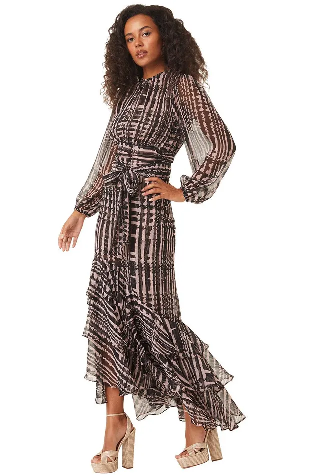 Women MISA Los Angeles Matching Sets BEATRIZ TOP Holiday Abstraction