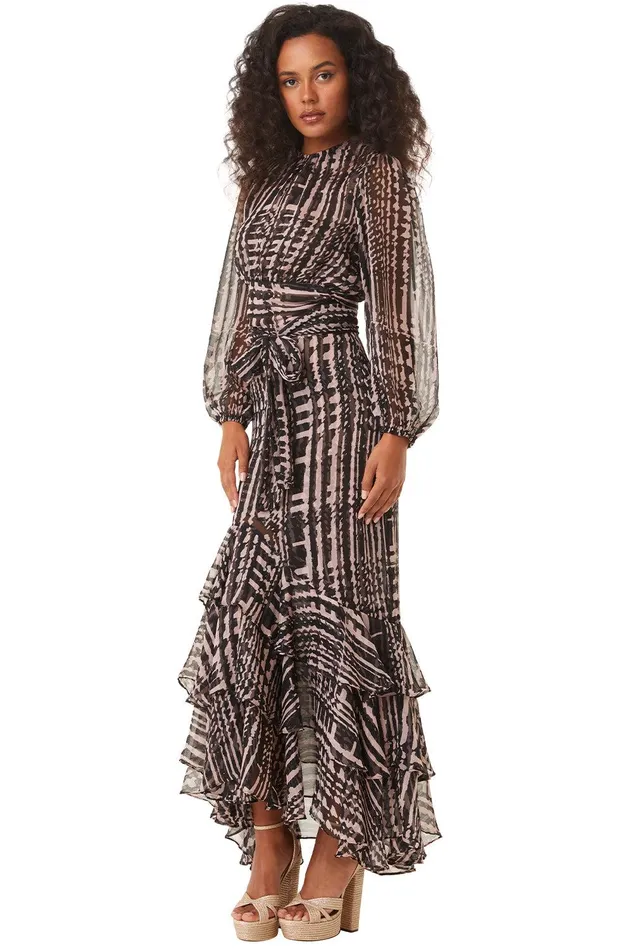 Women MISA Los Angeles Matching Sets BEATRIZ TOP Holiday Abstraction