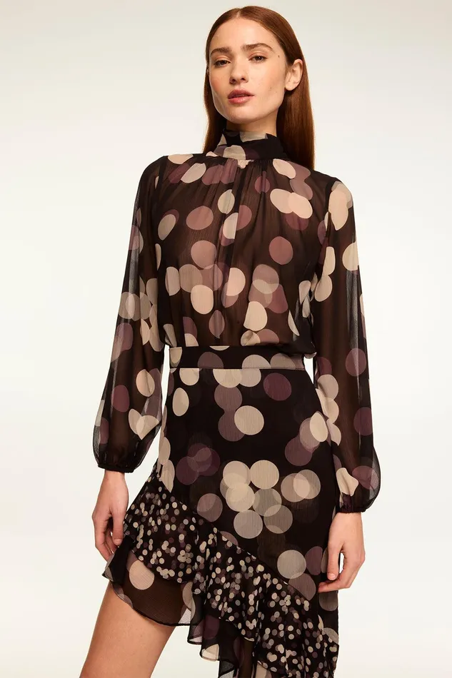 Women MISA Los Angeles Matching Sets LULU TOP Polka Dot Large