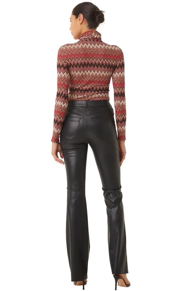 Women MISA Los Angeles Matching Sets NADJA TOP Winter Chevron