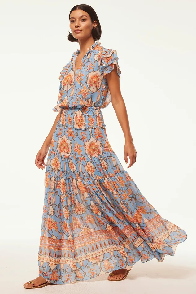 Women MISA Los Angeles Skirts and Shorts BAR SKIRT Caged Floral