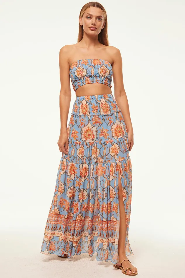 Women MISA Los Angeles Skirts and Shorts BAR SKIRT Caged Floral