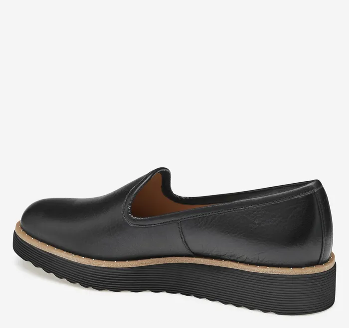 Women Mitzi Venetian Black Calfskin JohnstonandMurphy Mules and Loafers Women Mitzi Venetian Black Calfskin JohnstonandMurphy Mules and Loafers