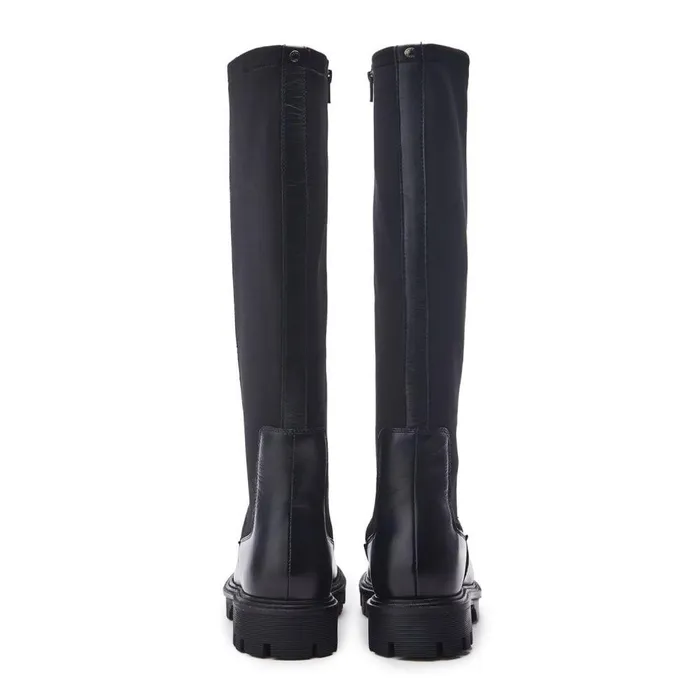 Women Moda In Pelle Knee High Boots Palapi Black Leather Women Moda In Pelle Knee High Boots Palapi Black Leather