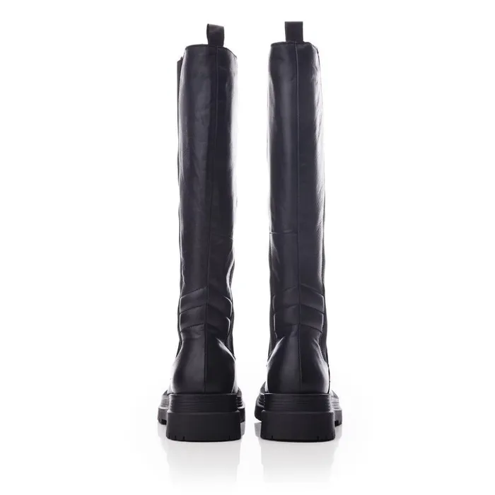 Women Moda In Pelle Over The Knee Boots Shoon Sh Intra Black Leather Women Moda In Pelle Over The Knee Boots Shoon Sh Intra Black Leather