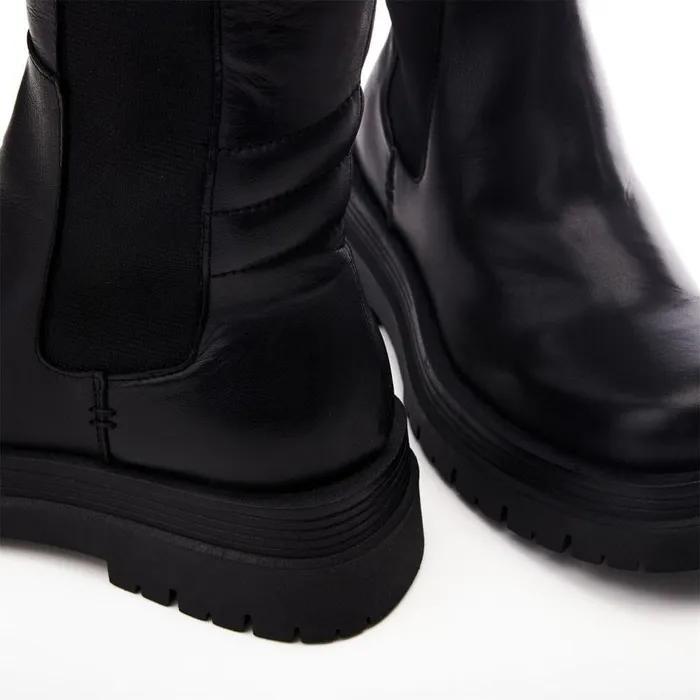 Women Moda In Pelle Over The Knee Boots Shoon Sh Intra Black Leather Women Moda In Pelle Over The Knee Boots Shoon Sh Intra Black Leather
