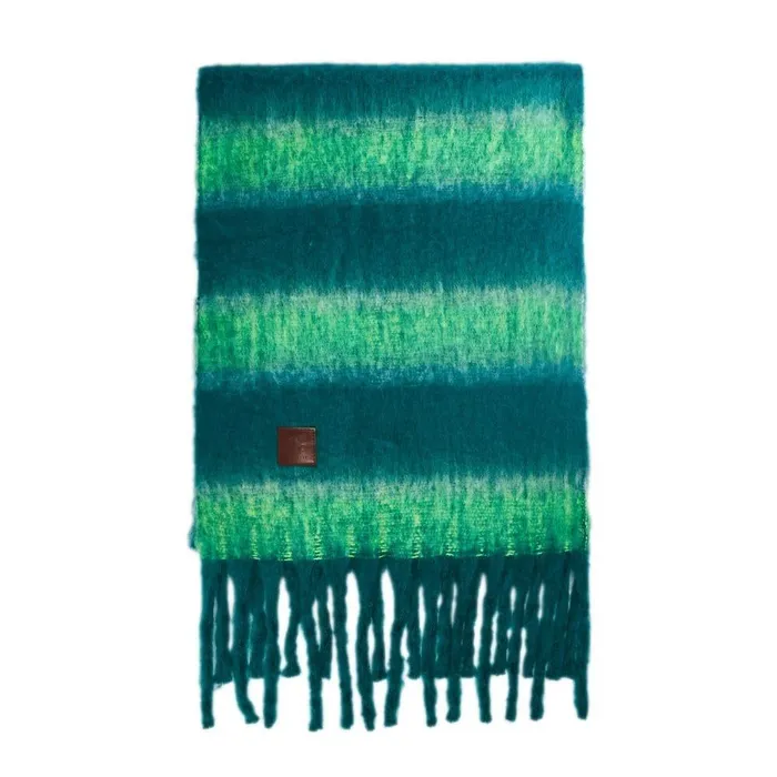 Women Moda In Pelle Scarves Zelenascarf Teal Textile Women Moda In Pelle Scarves Zelenascarf Teal Textile