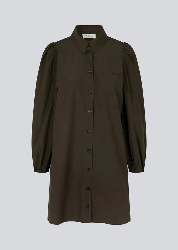 Women Modstrm Dresses FernandoMD Dress Dark Coffee Women Modstrm Dresses FernandoMD Dress Dark Coffee