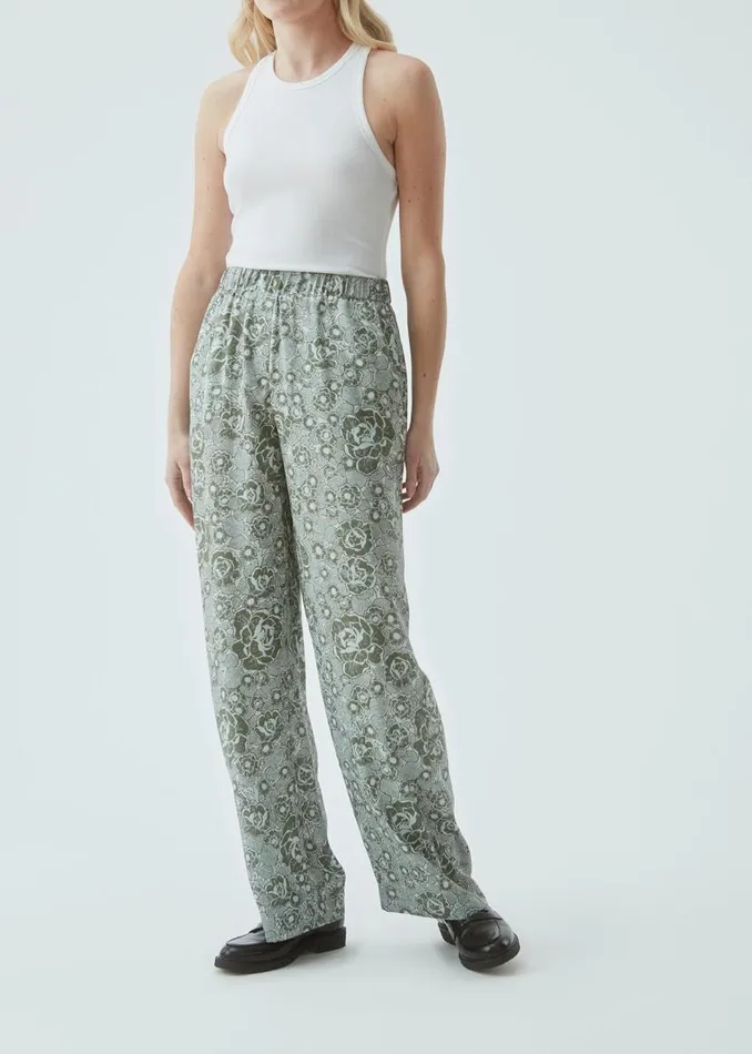 Women Modstrm Pants and Leggings Leo Print Pants Sage Rose