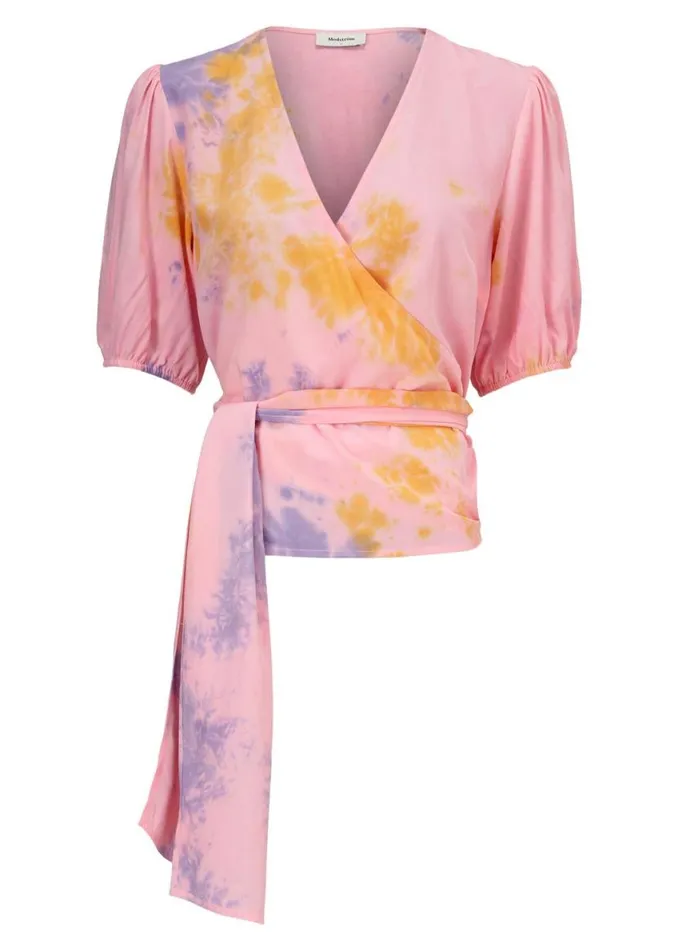 Women Modstrm Tops Cello Print Top Summer Tie Dye Women Modstrm Tops Cello Print Top Summer Tie Dye