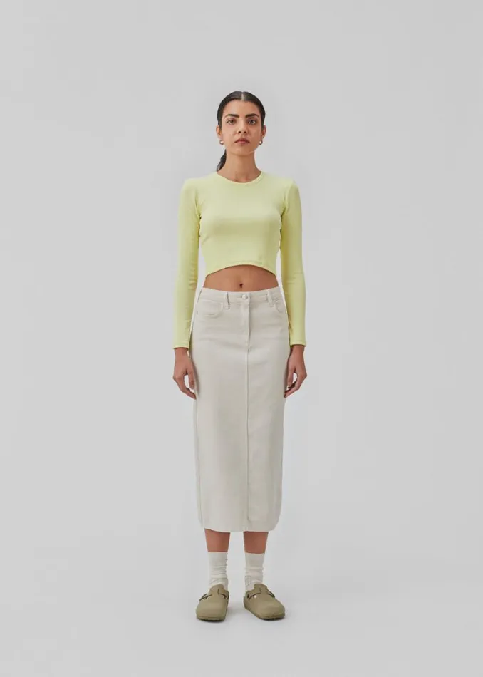 Women Modstrm Tops IgorMD LS Crop Top Yellow Pear Women Modstrm Tops IgorMD LS Crop Top Yellow Pear