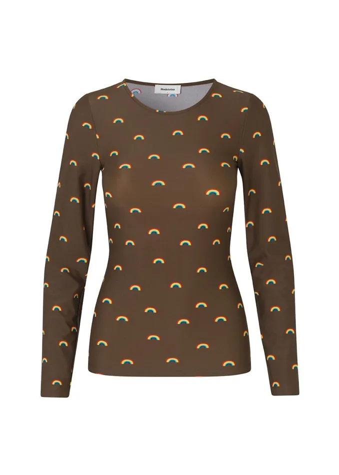 Women Modstrm Tops PernilleMD Print LS Top Rainbow Women Modstrm Tops PernilleMD Print LS Top Rainbow