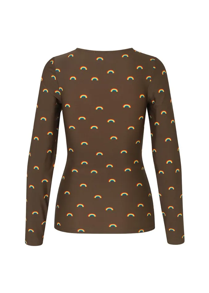 Women Modstrm Tops PernilleMD Print LS Top Rainbow Women Modstrm Tops PernilleMD Print LS Top Rainbow