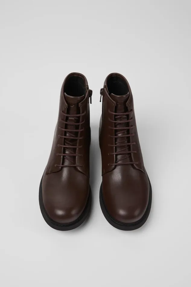 Women Neuman Brown Leather Ankle Boots Camper Ankle Boots Women Neuman Brown Leather Ankle Boots Camper Ankle Boots