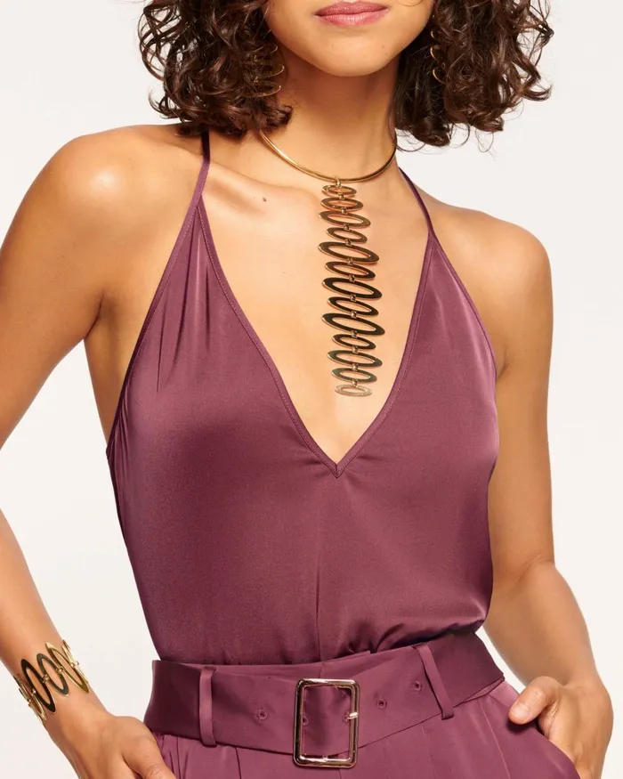 Women Noelle VNeck Tank Top Electric Pink Ramy Brook Tops Women Noelle VNeck Tank Top Electric Pink Ramy Brook Tops