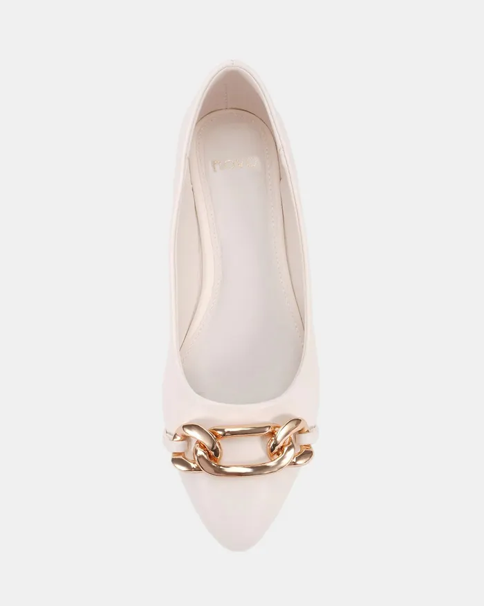 Women NOVO Shoes CLOVA WHITE Ballet Flats Ballet Flats