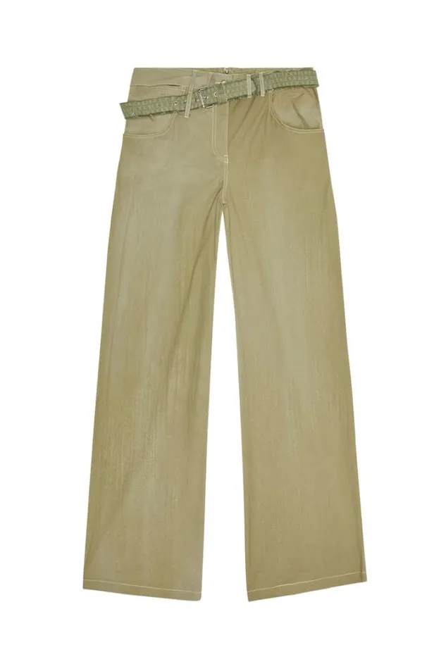 Women PIllin Military Green Diesel Trousers And Shorts Women PIllin Military Green Diesel Trousers And Shorts