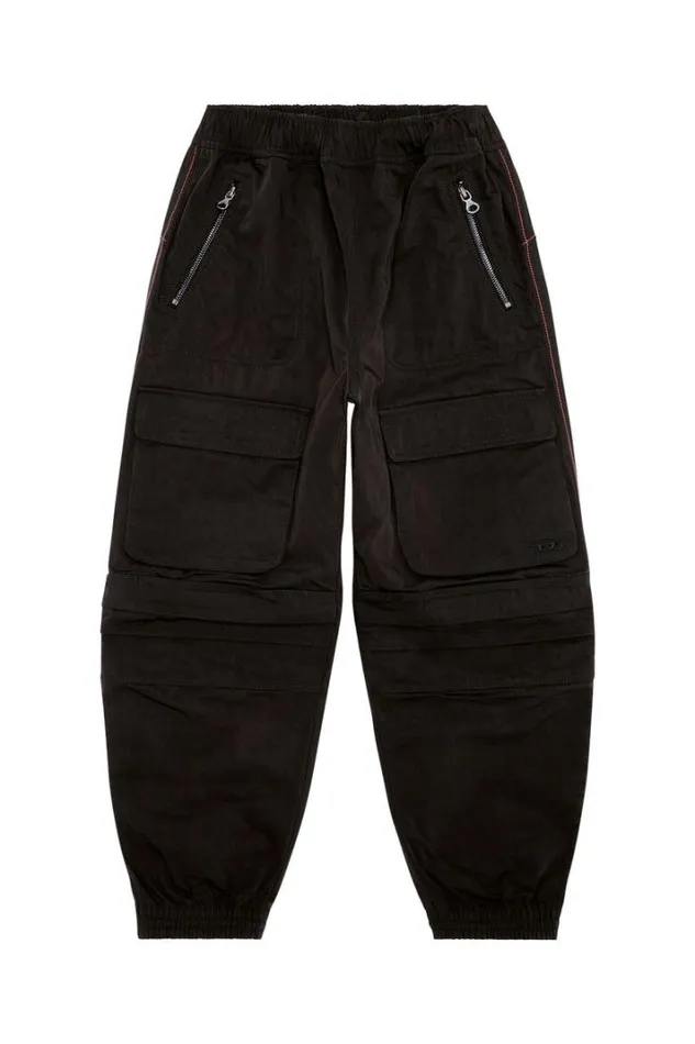 Women PMirt Black Diesel Trousers And Shorts Women PMirt Black Diesel Trousers And Shorts
