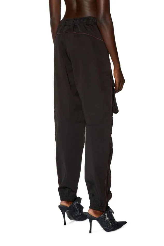Women PMirt Black Diesel Trousers And Shorts Women PMirt Black Diesel Trousers And Shorts