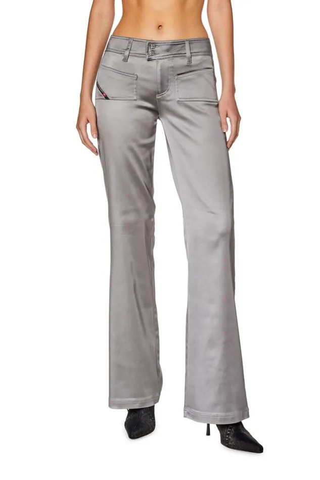 Women PStell Light Grey Diesel Trousers And Shorts Women PStell Light Grey Diesel Trousers And Shorts