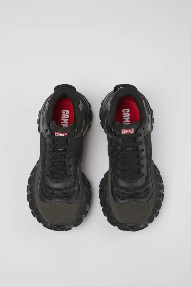 Women Pelotas Mars Black Textile And Nubuck Sneakers Camper Sneakers Women Pelotas Mars Black Textile And Nubuck Sneakers Camper Sneakers