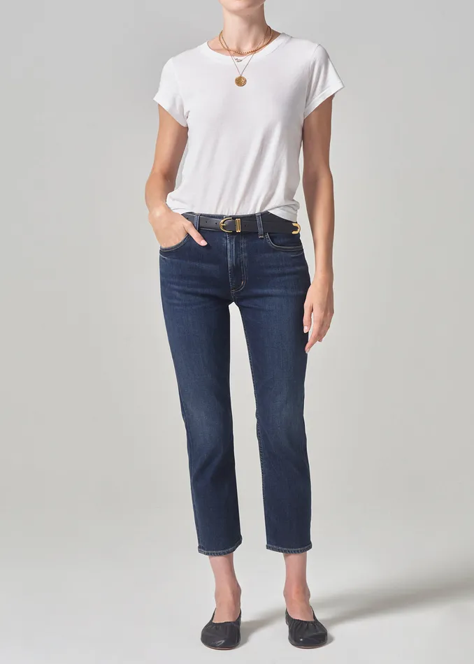 Women Petite Citizens Of Humanity Isola Slim Crop In Courtland