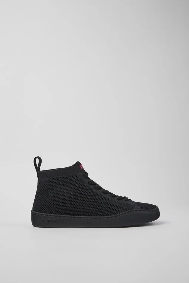 Women Peu Touring Black Onepiece Knit Sneakers Camper Ankle Boots Women Peu Touring Black Onepiece Knit Sneakers Camper Ankle Boots
