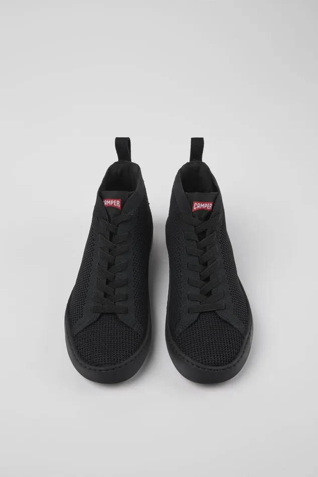 Women Peu Touring Black Onepiece Knit Sneakers Camper Ankle Boots Women Peu Touring Black Onepiece Knit Sneakers Camper Ankle Boots