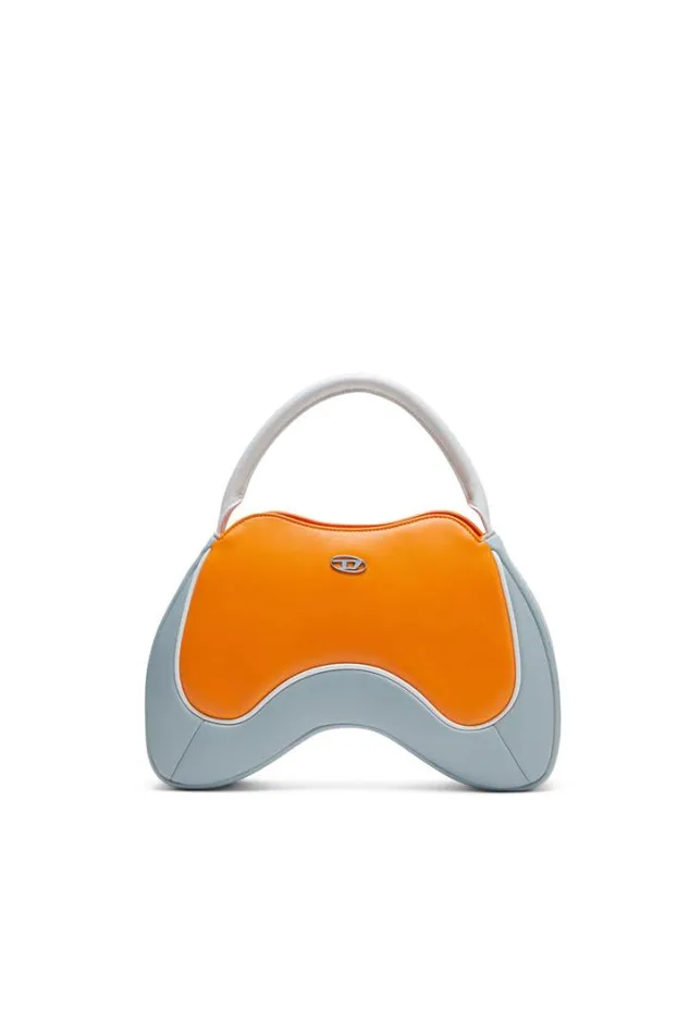 Women Play Top Handle Orangegrey Diesel Crossbody Bags