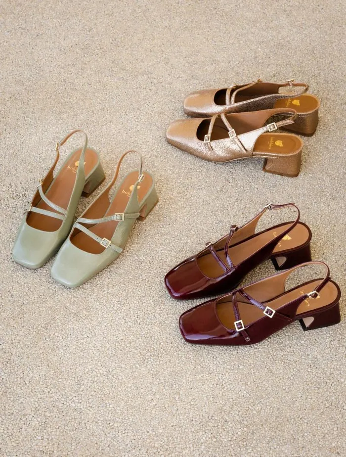 Women Pumps and Mary Janes Bobbies Becca Sepia Gold Women Pumps and Mary Janes Bobbies Becca Sepia Gold