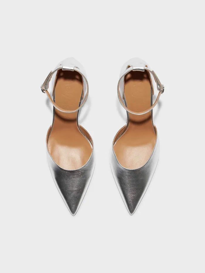 Women Rissa Nappa Leather AnkleStrap Pumps Aeyde Pumps