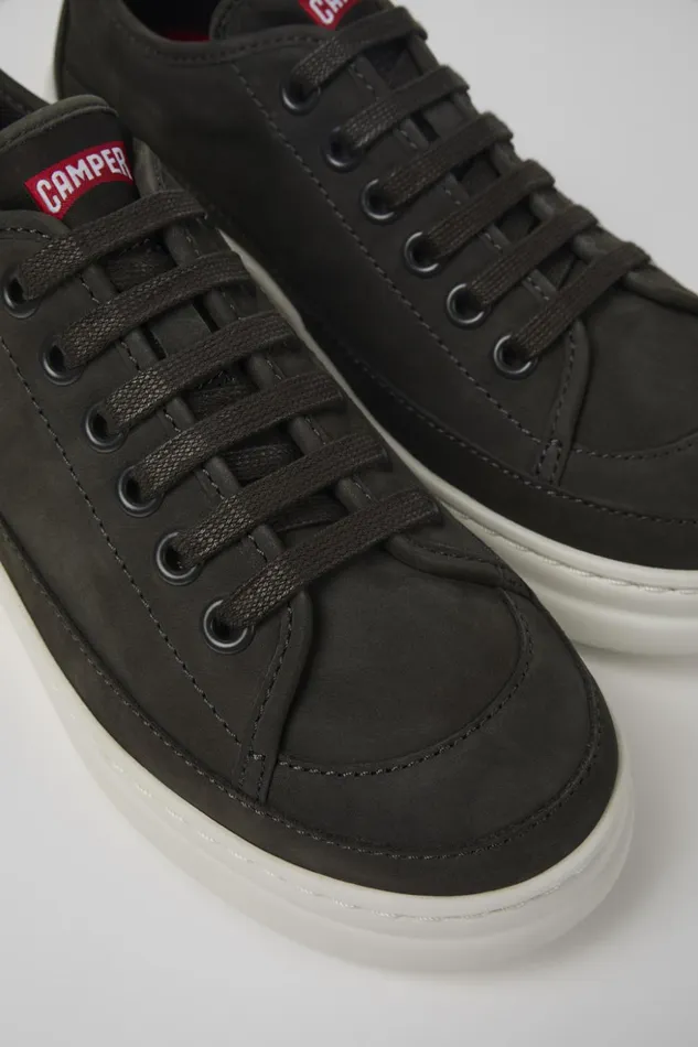 Women Runner Up Gray Leather Sneaker Camper Sneakers